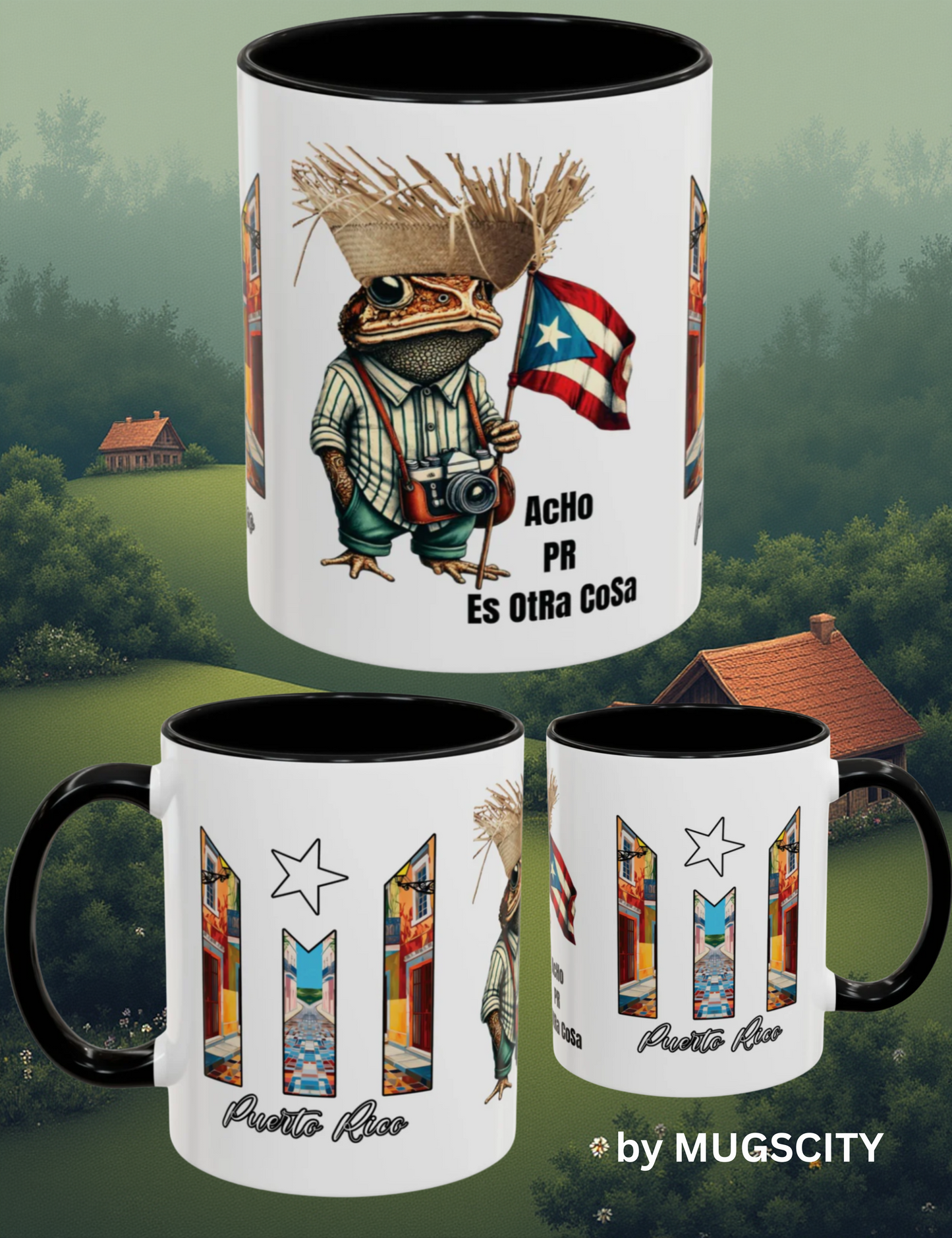 ACHO PR ES OTRA COSA OFFICIAL COFFEE MUG SAPO CONCHO DTMF |MUGSCITY23|4EVERBORICUA