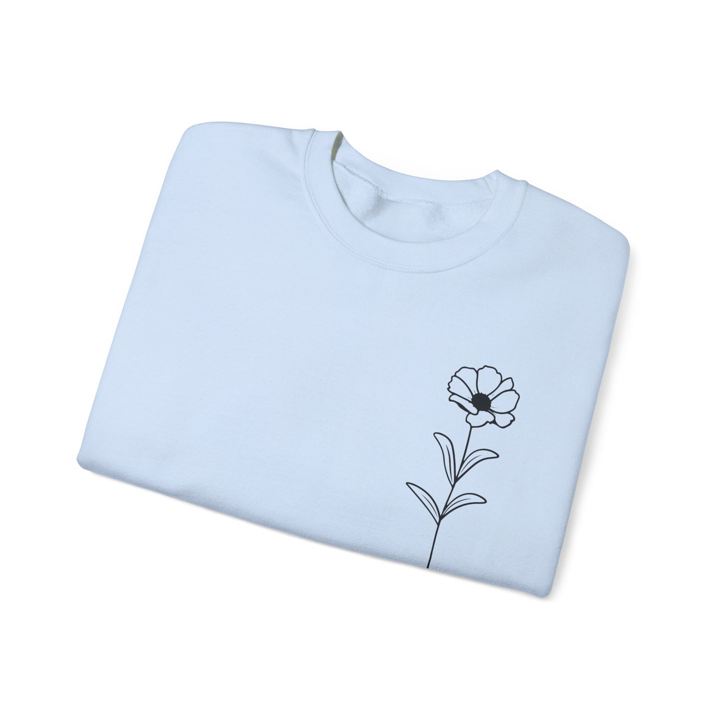FLOWER TO MOM Sweatshirt | Mother Sweatshirt Crewneck - White, Blue, Pink