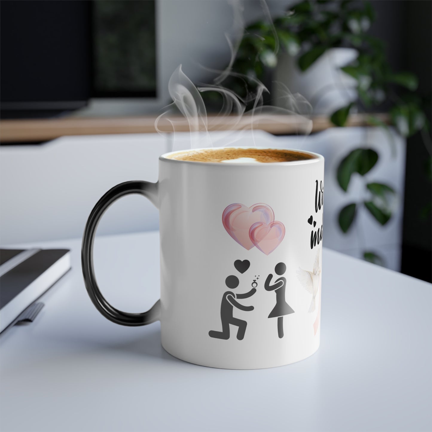 English Surprise Wedding Proposal Surprise Coffee Mug Morphing Cup Regalos Propuesta Matrimonial Taza Mágica