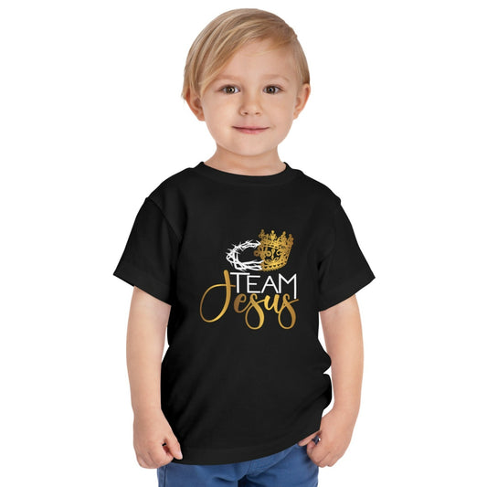 TEAM JESUS DOUBLE CROWN Toddler Short Sleeve Tee - Free Shipping!
