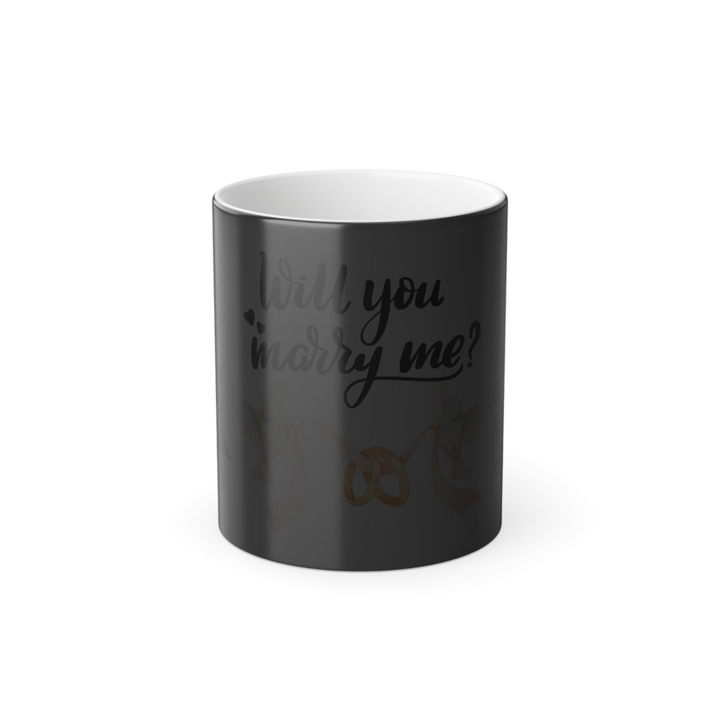 English Surprise Wedding Proposal Surprise Coffee Mug Morphing Cup Regalos Propuesta Matrimonial Taza Mágica