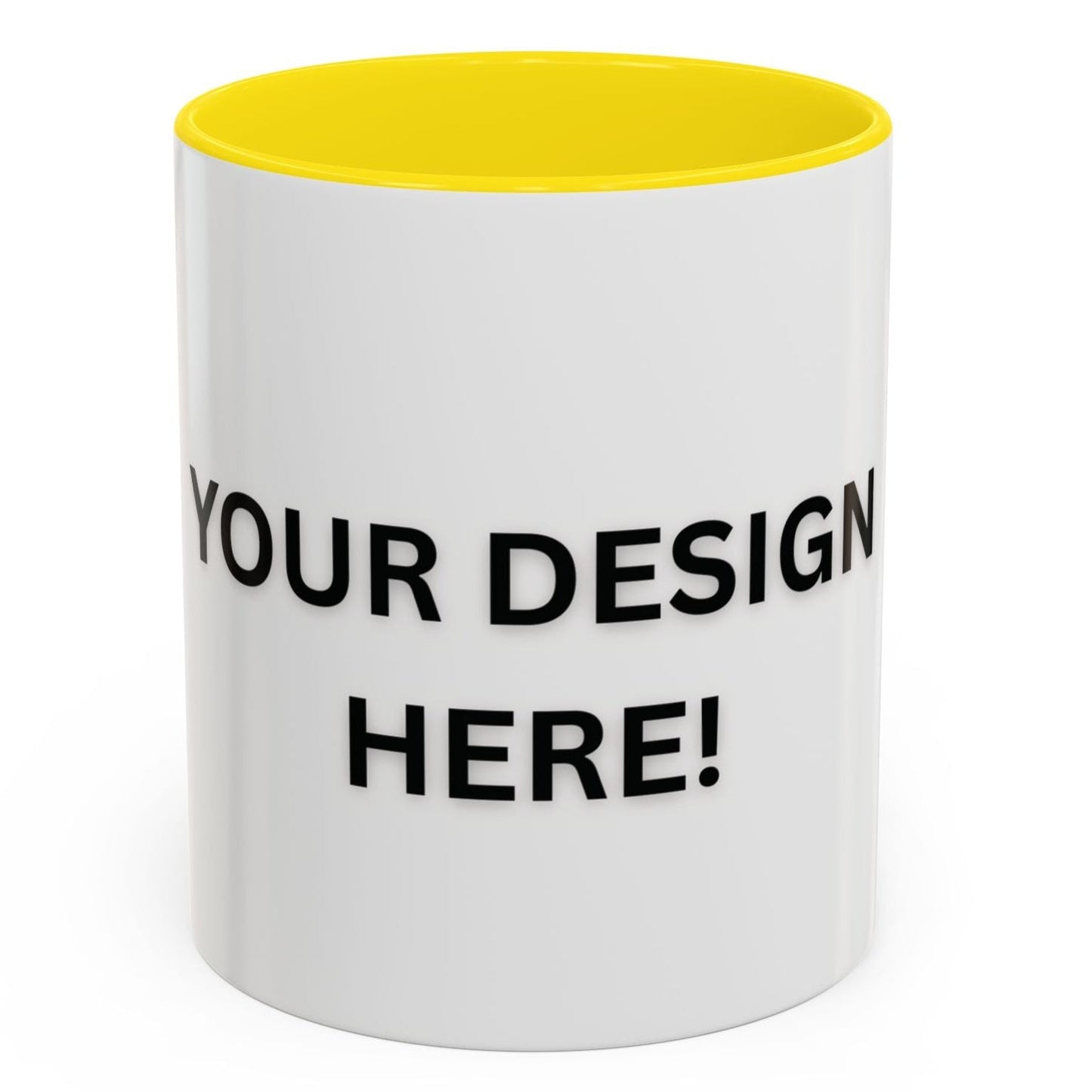 Personalized Different Colors Accent Mug 11oz – Custom Coffee Cup | MUGSCITY23