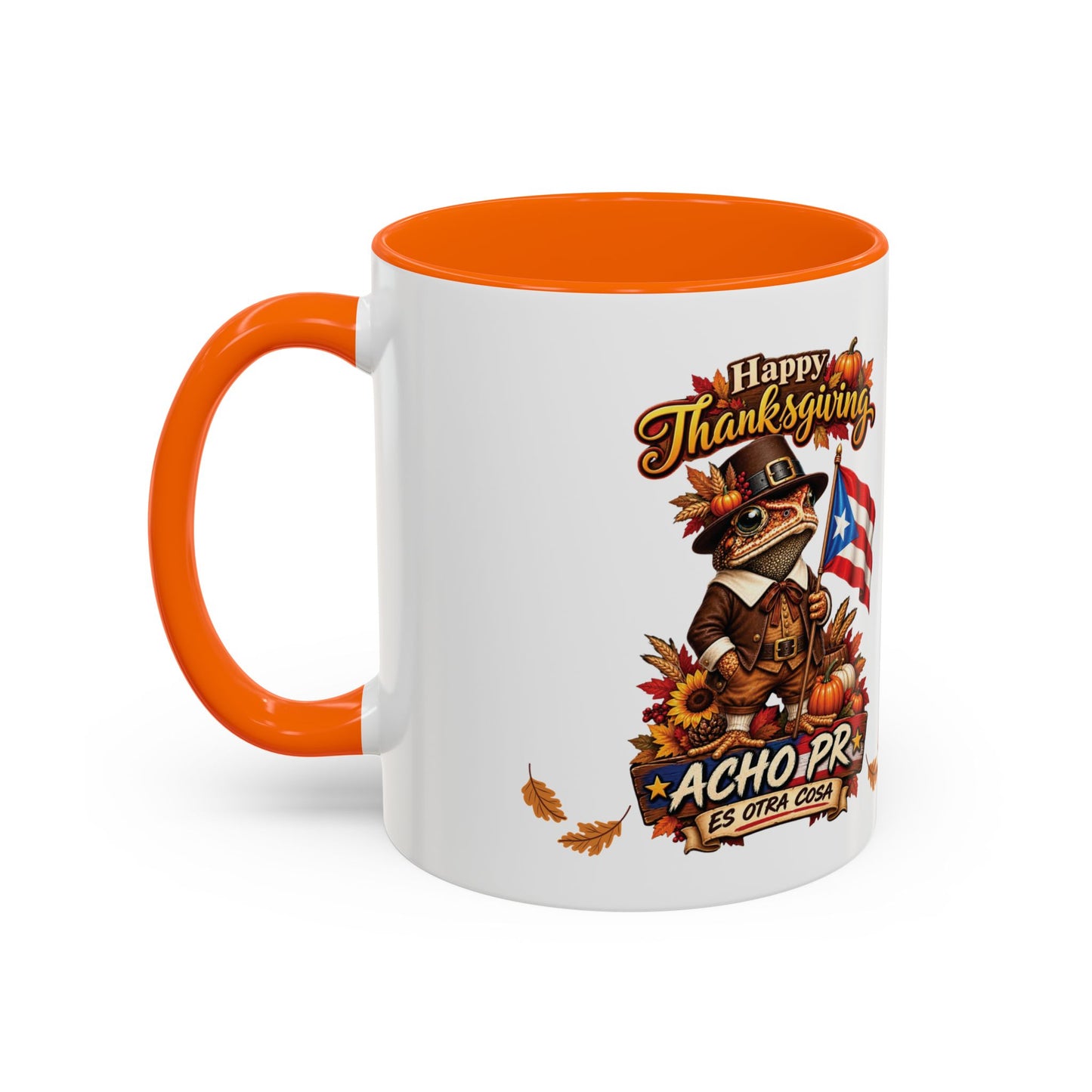 Happy Thanksgiving 11oz. Special Edition Mug | Sapo Concho Acho PR 4everboricua Exclusive Design | Puerto Rico Collection Mugs