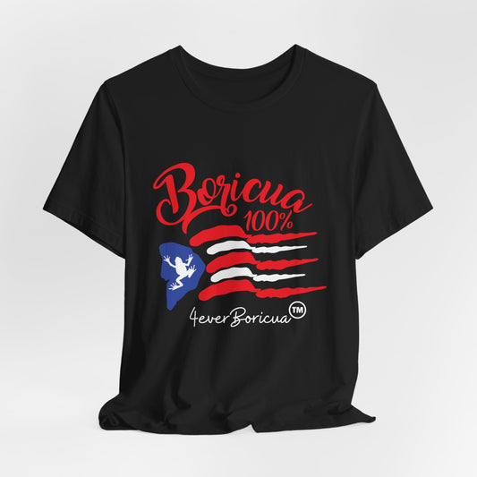 BORICUA 100% 100 COQUI Unisex Puerto Rico Flag Shirt 4everBoricua Shirts T-Shirts Camisetas Puerto Rican Pride Junte Boricua Sanse Gift for