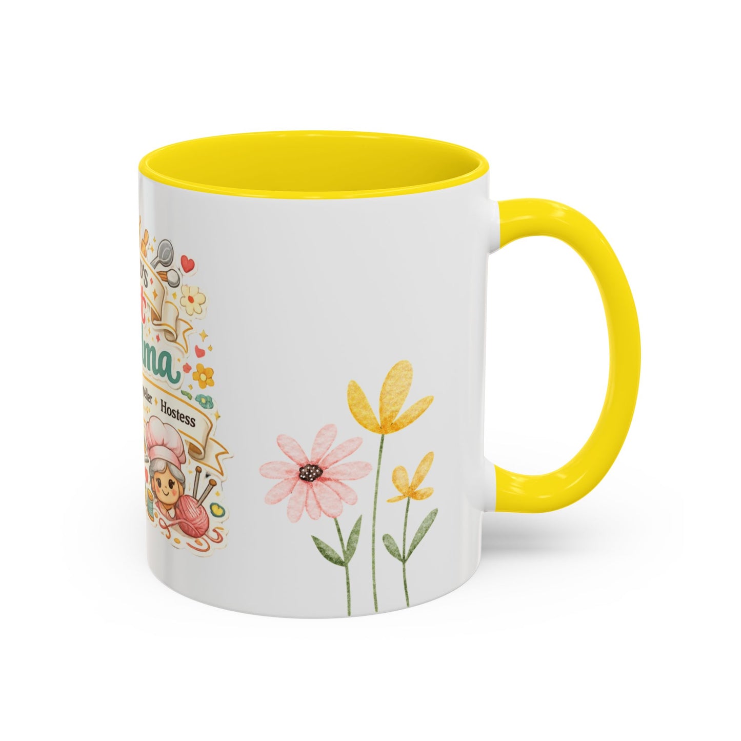 World's Best Grandma Accent Coffee Mug | Mother's Day Gift for Grandma | Grandma Gift Idea | Gifts for Grandmother Coffee Mugs Cups