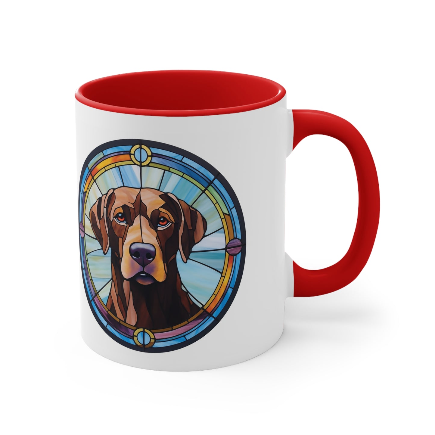 LABRADOR RETRIEVER MUG - Dog Breeds Mugs - Red, Black, Pink, Blue and Navy - Free Shipping