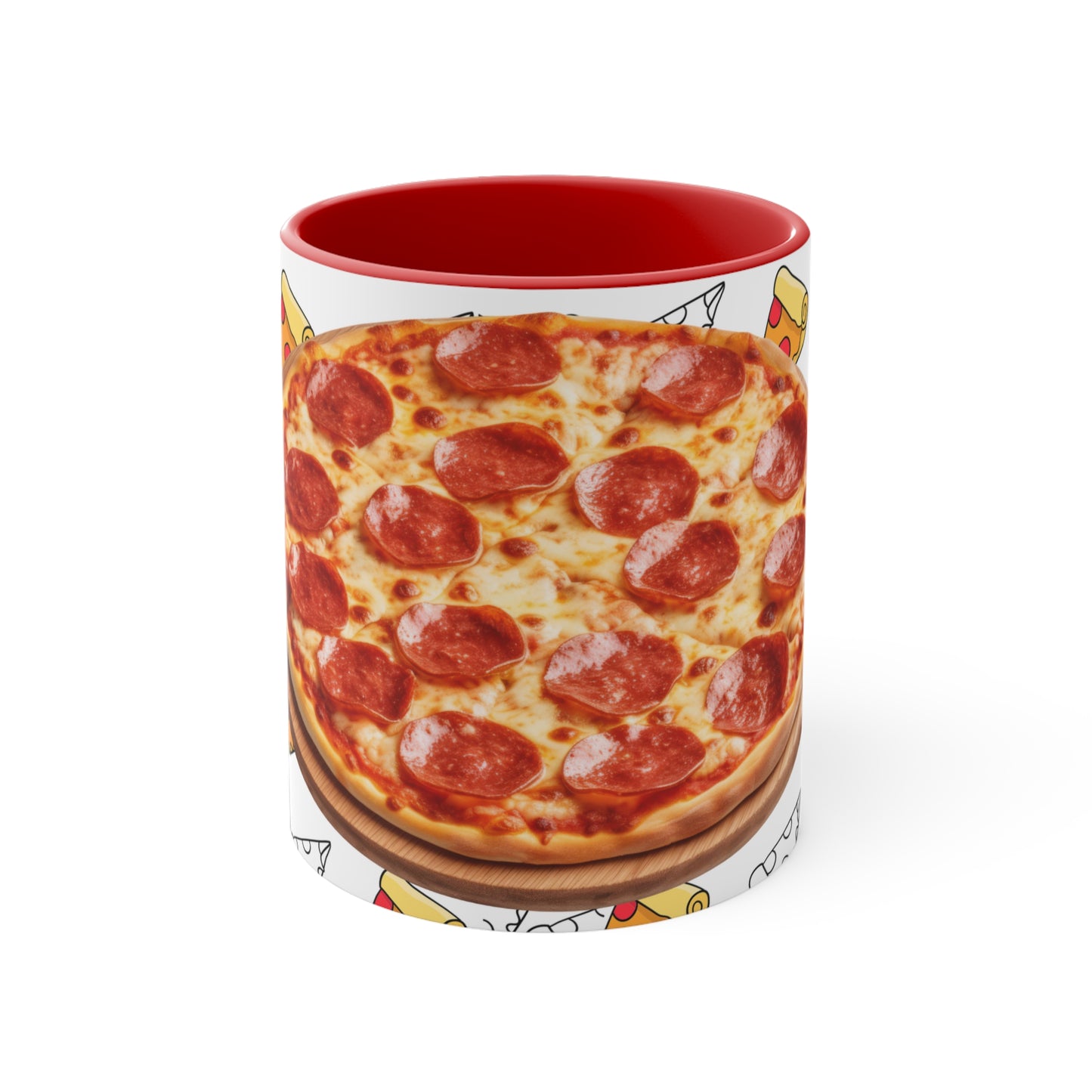 PIZZA LOVERS MUG (Pepperoni) - Red; Black -  Mugscity - Free Shipping