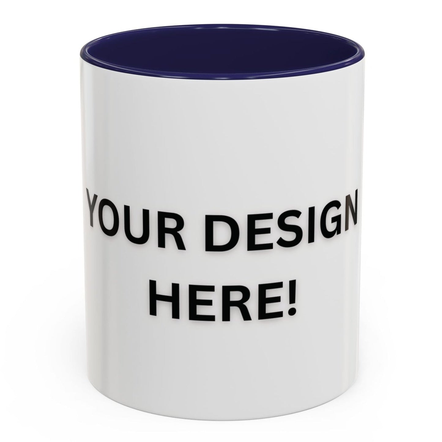 Personalized Different Colors Accent Mug 11oz – Custom Coffee Cup | MUGSCITY23