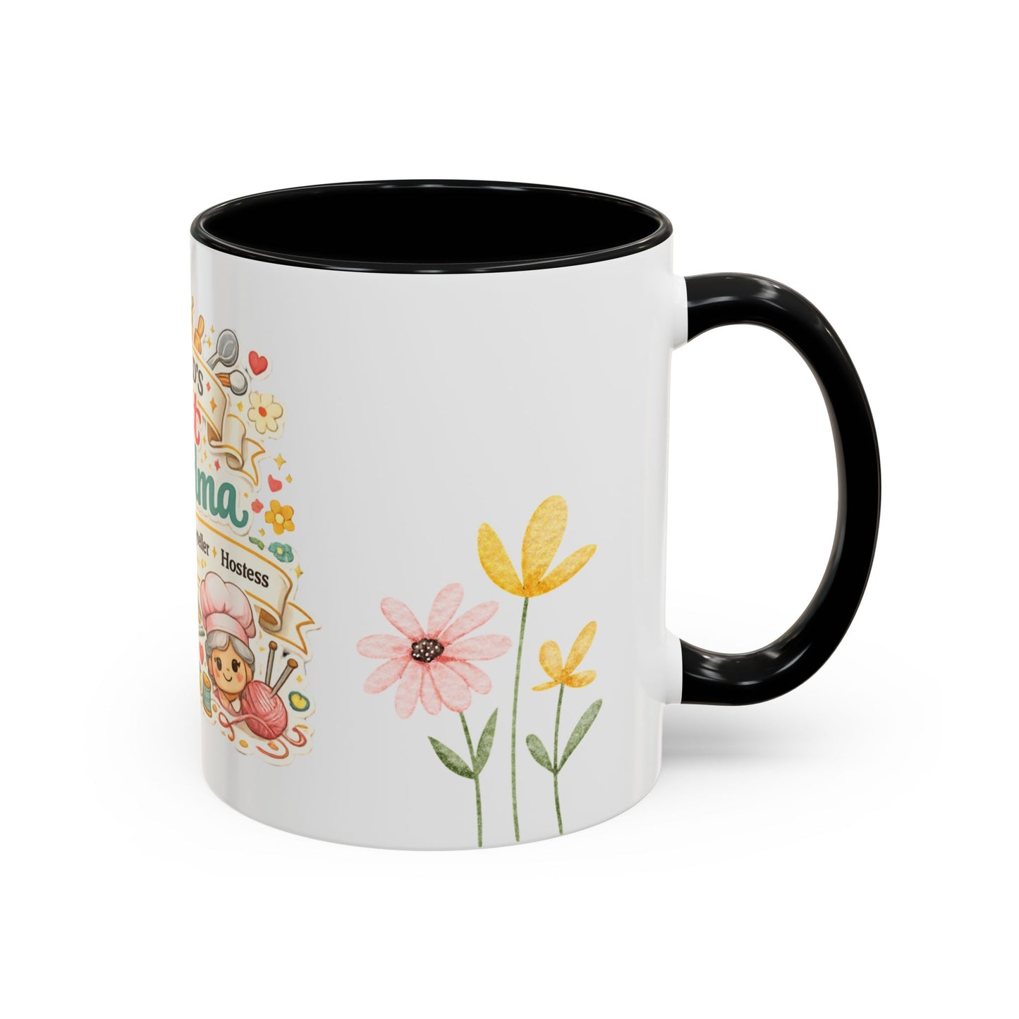 World's Best Grandma Accent Coffee Mug | Mother's Day Gift for Grandma | Grandma Gift Idea | Gifts for Grandmother Coffee Mugs Cups