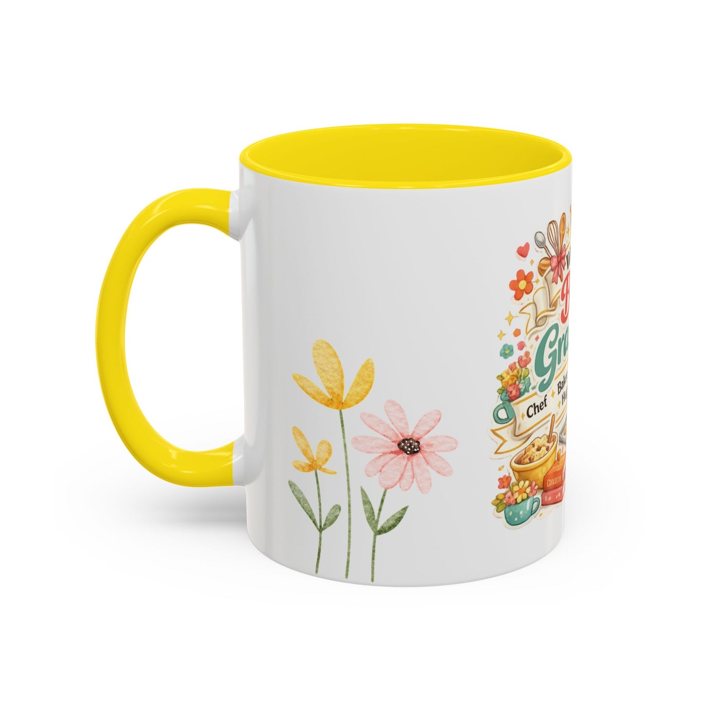 World's Best Grandma Accent Coffee Mug | Mother's Day Gift for Grandma | Grandma Gift Idea | Gifts for Grandmother Coffee Mugs Cups