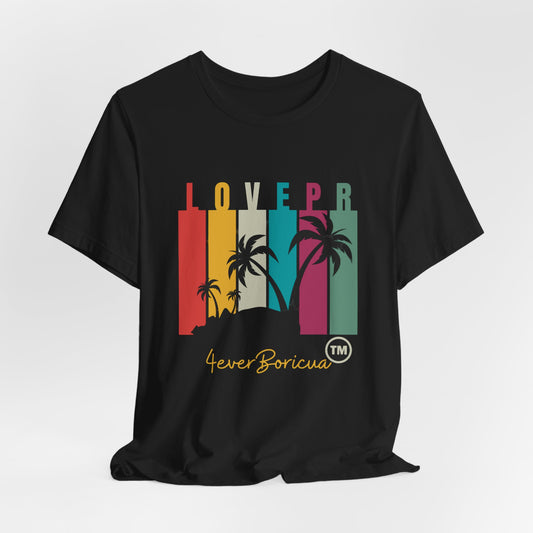 LOVE PR Unisex Puerto Rico Shirt Boricua Shirts 4everboricua T-Shirts Puerto Rican Pride Parade Gift Gifts for Souvenirs Floricua Camiseta