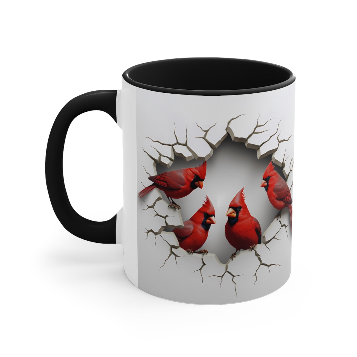 CARDINAL MUG - Cardinals Mugs - Black, Red - Mugscity - Free Shipping