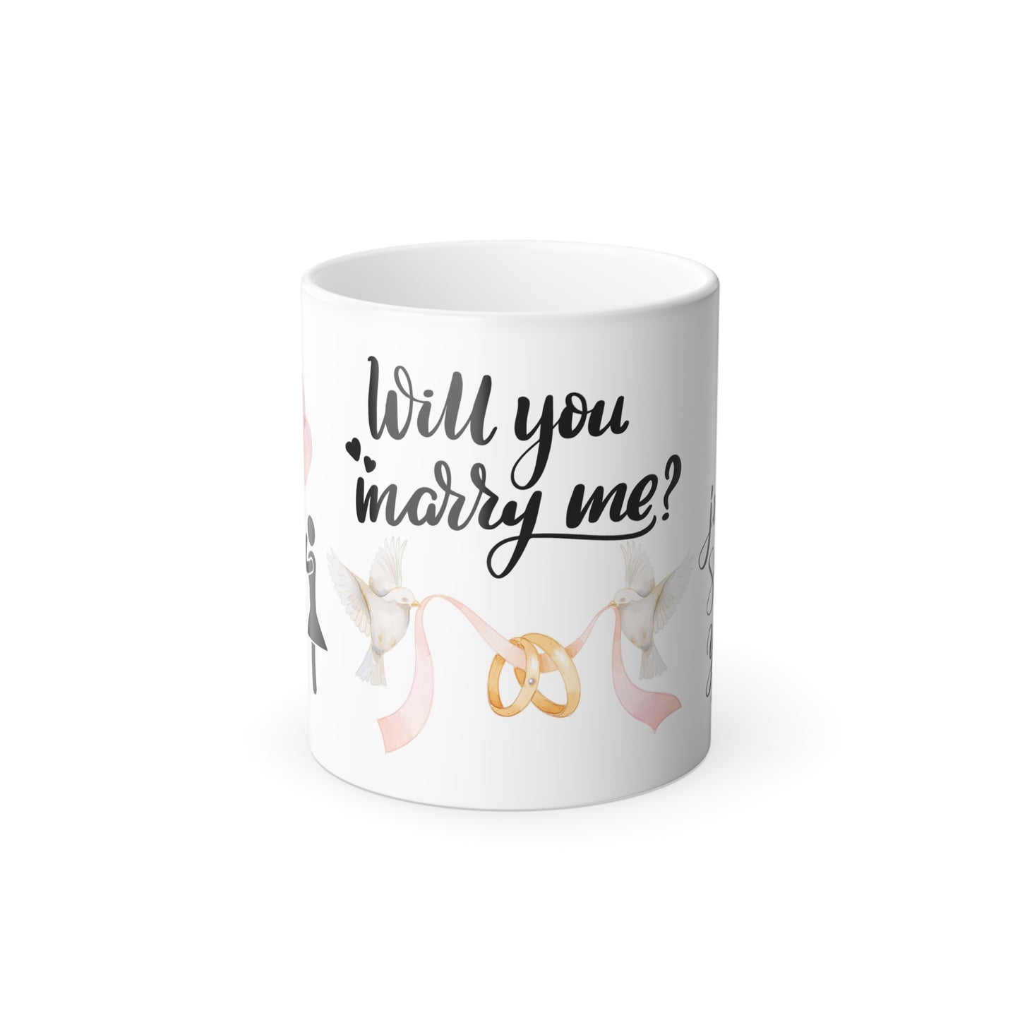 English Surprise Wedding Proposal Surprise Coffee Mug Morphing Cup Regalos Propuesta Matrimonial Taza Mágica