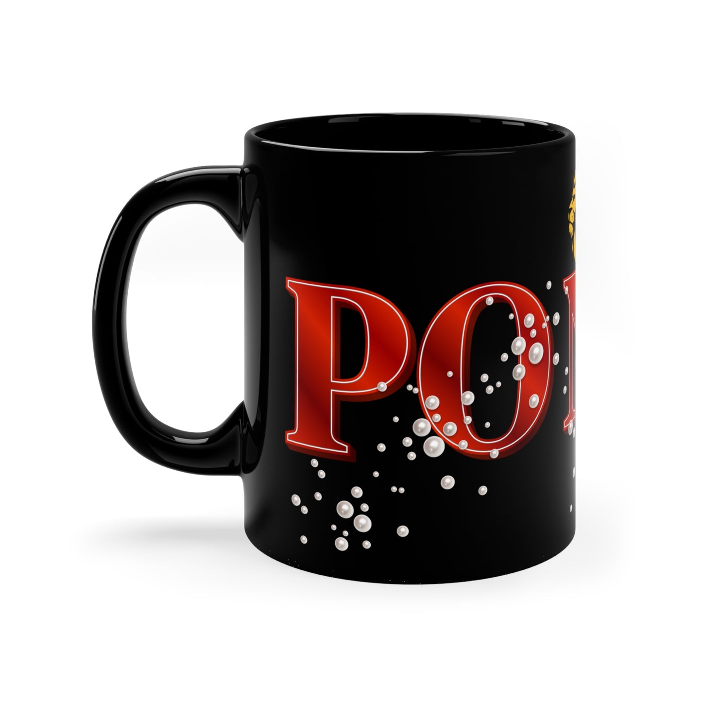 PONCE CITY MUG - Letters, Pearls and Lion - MUGSCITY - Free Shipping
