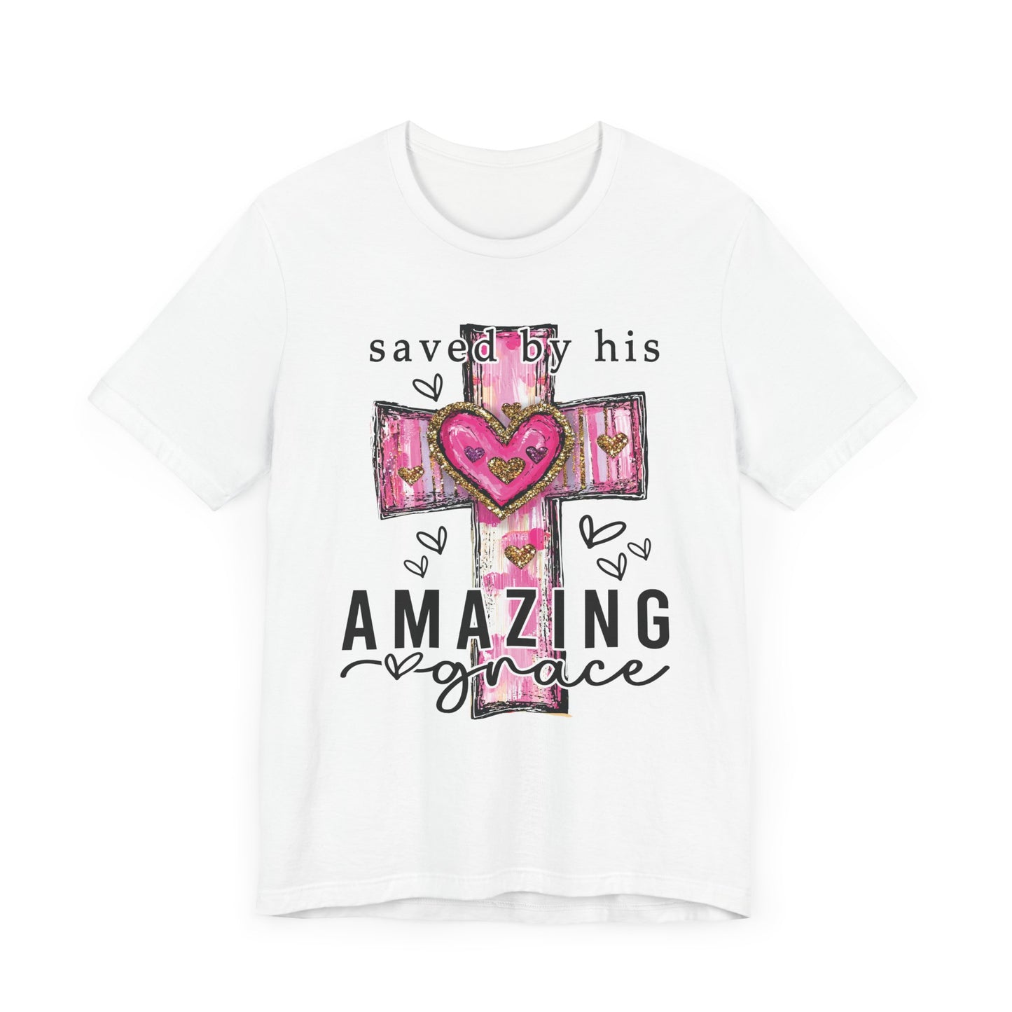 Saved by His Amazing Grace Unisex Tee - Inspirational Christian T-Shirt Free Shipping!