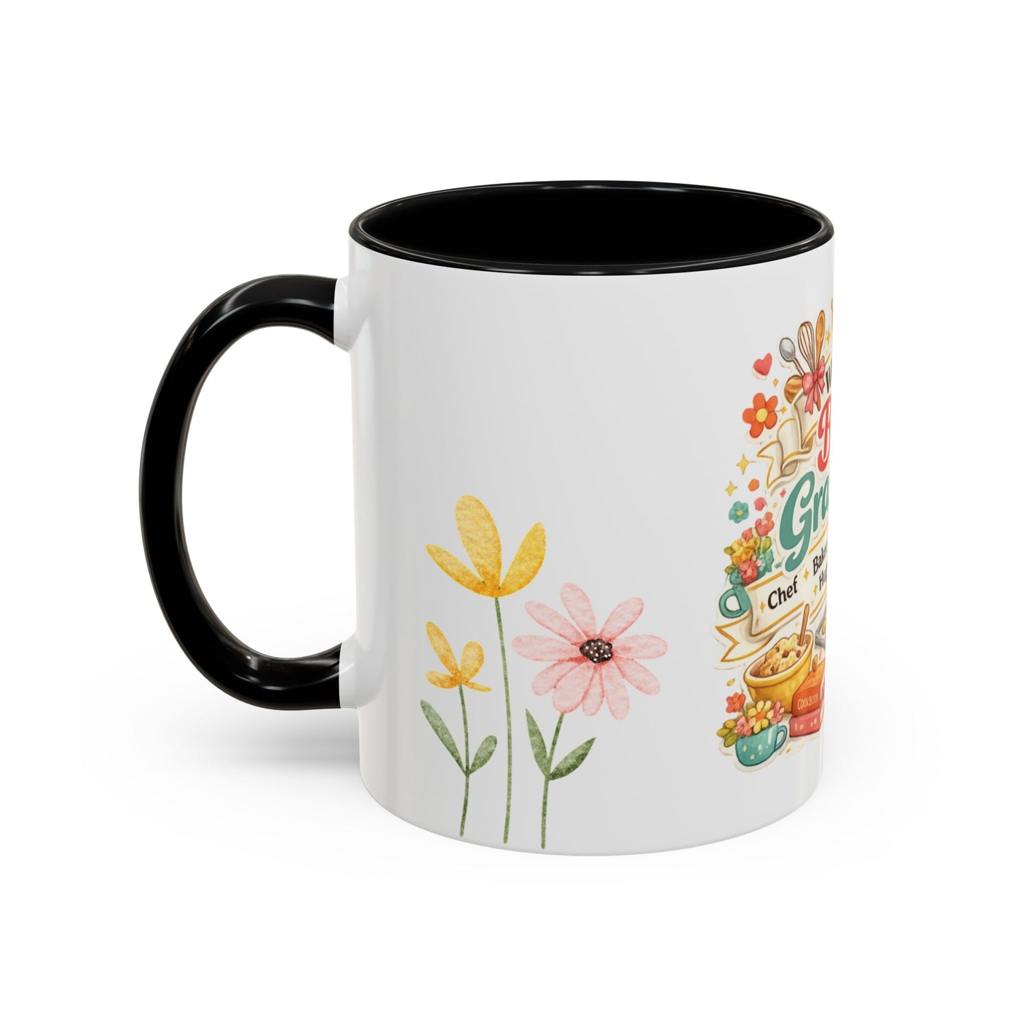 World's Best Grandma Accent Coffee Mug | Mother's Day Gift for Grandma | Grandma Gift Idea | Gifts for Grandmother Coffee Mugs Cups