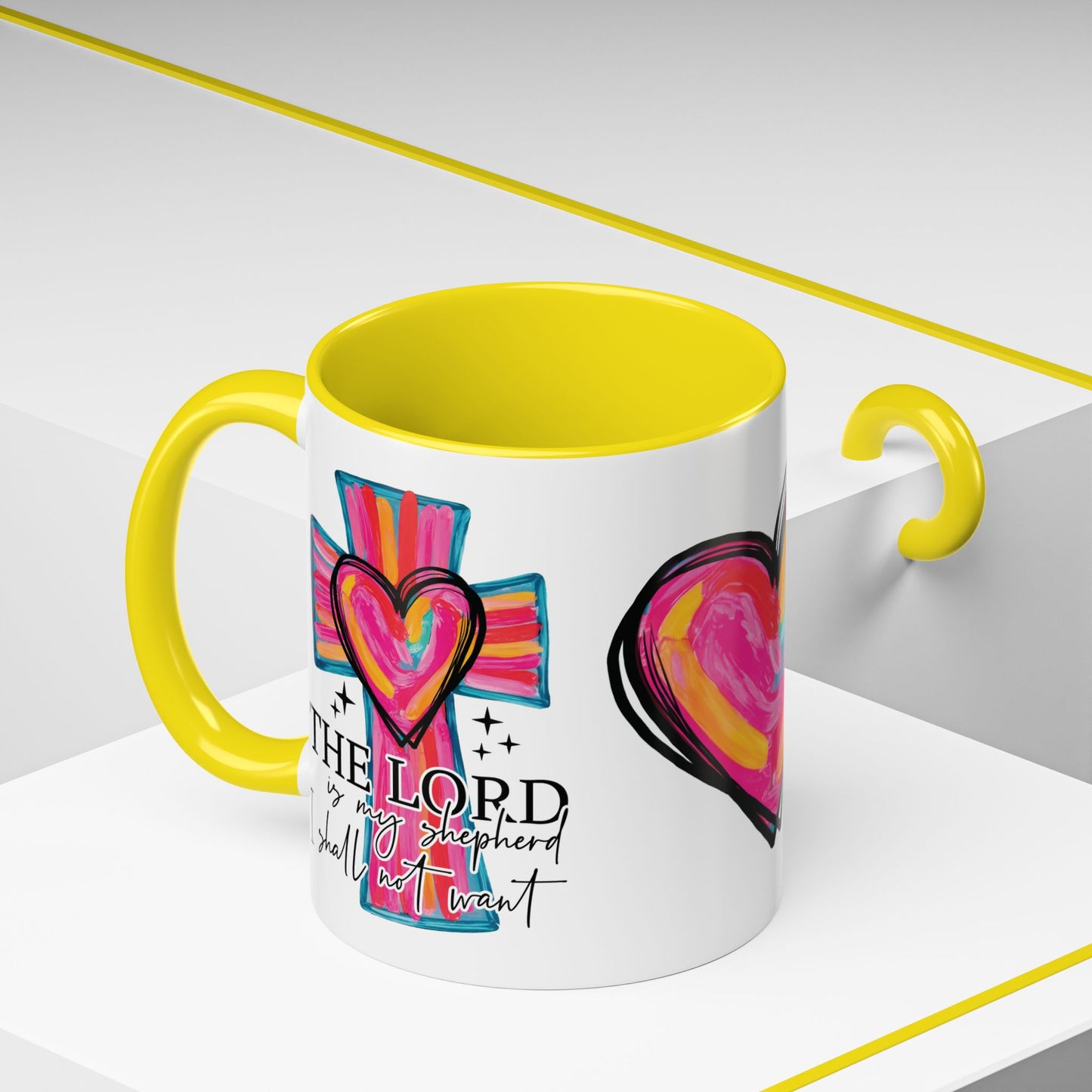 THE LORD IS MY SHEPPERD Cup Coffee Mug Religious Inspirational Free Shipping!