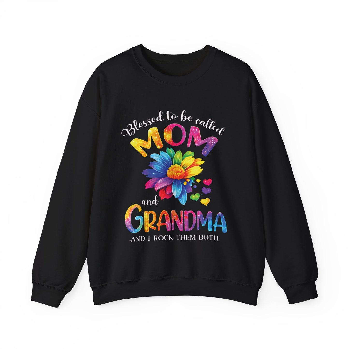 BLESSED to Be MOM and GRANDMA Sweatshirt | Grandmother Shirts Sweater Sweatshirts Crewneck | Gifts for Mom Grandma