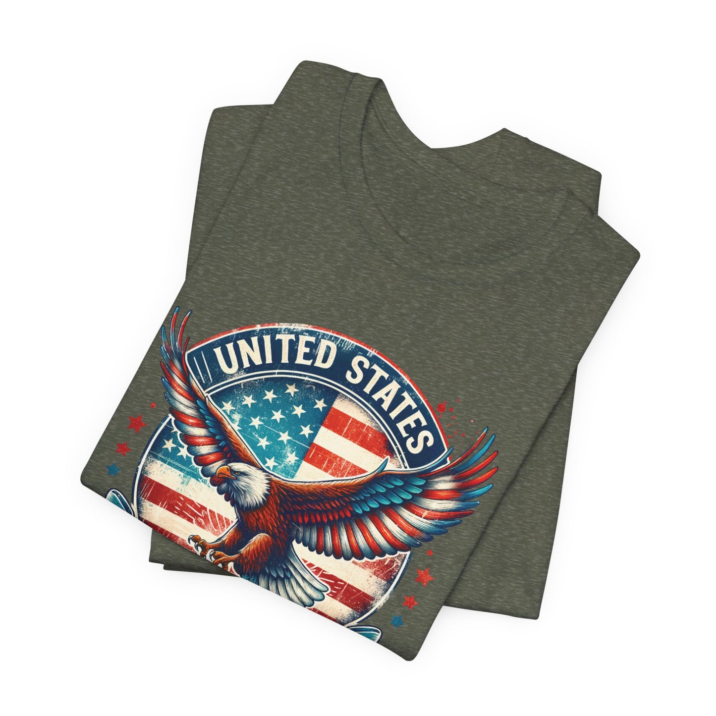 United States Unisex Patriotic Veteran Eagle T-Shirt Shirt Tee Free Shipping!