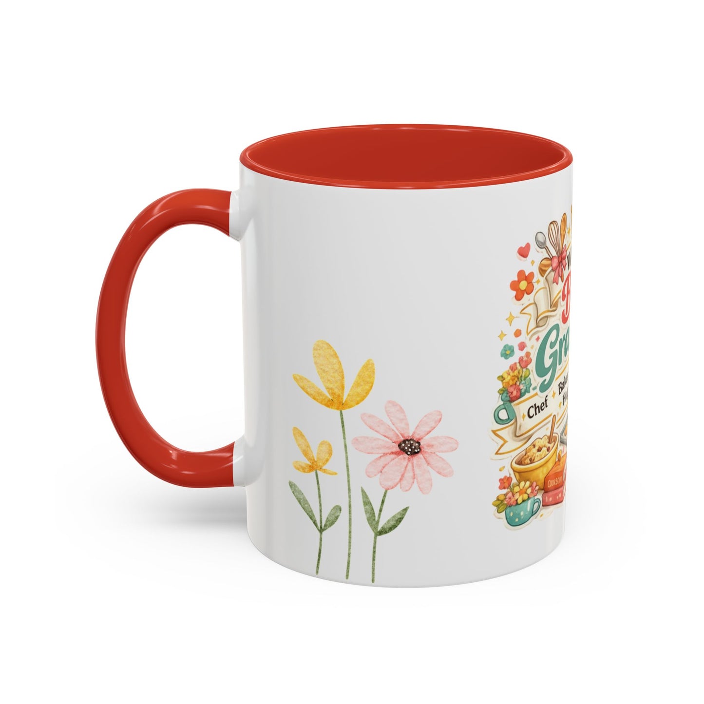 World's Best Grandma Accent Coffee Mug | Mother's Day Gift for Grandma | Grandma Gift Idea | Gifts for Grandmother Coffee Mugs Cups
