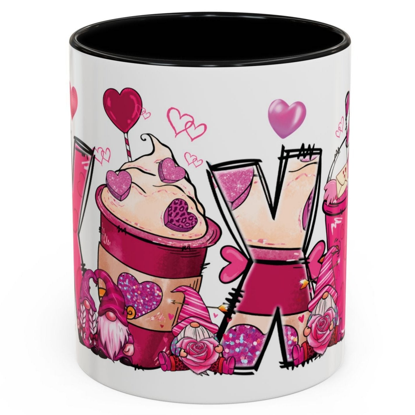 Coffee Mug Funny Gnome Cup Valentine 11oz; Valentine's Day Gifts