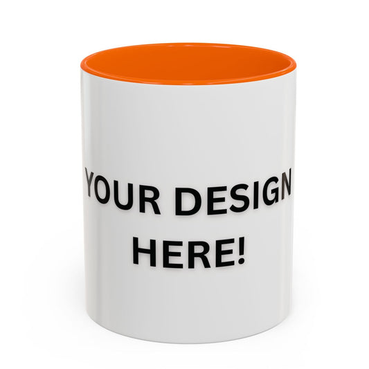Personalized Different Colors Accent Mug 11oz – Custom Coffee Cup | MUGSCITY23
