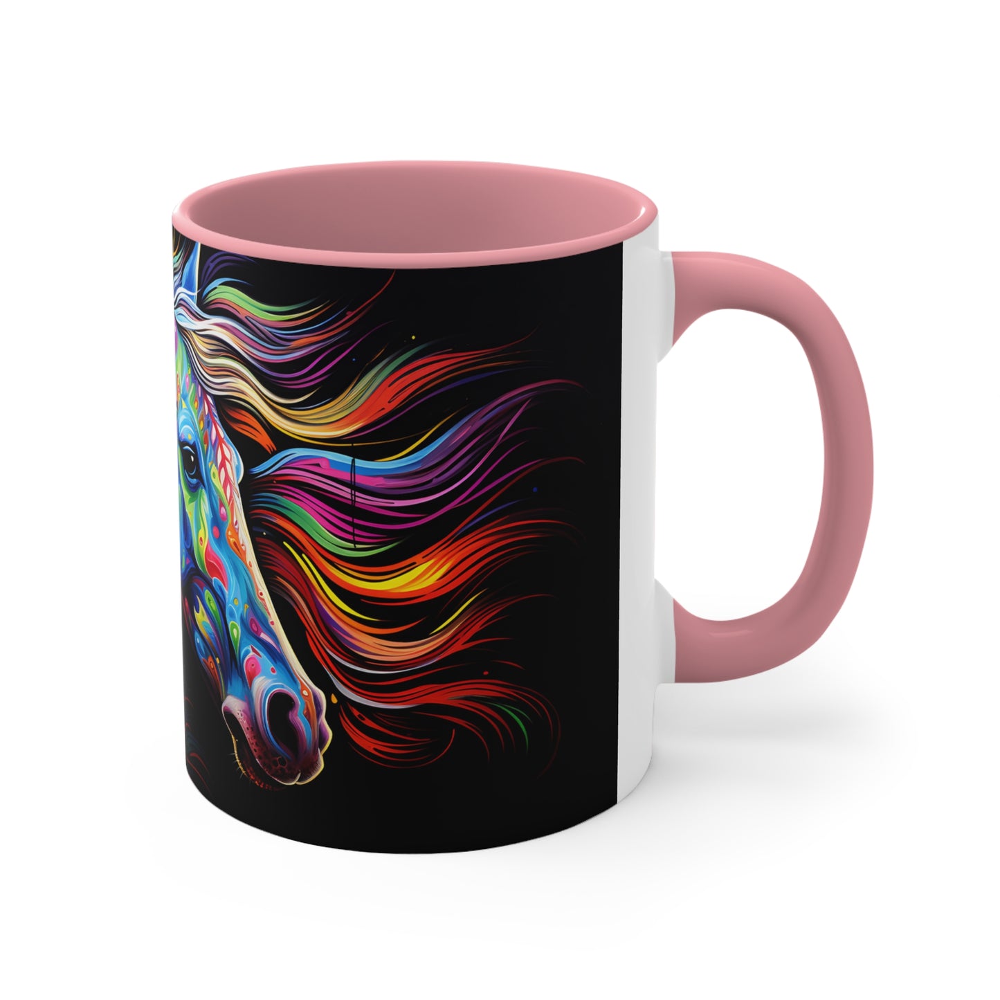 KALEIDOSCOPE HORSE MUG - Available in Red, Blue, Navy, Black and Pink - MUGSCITY - Free Shipping