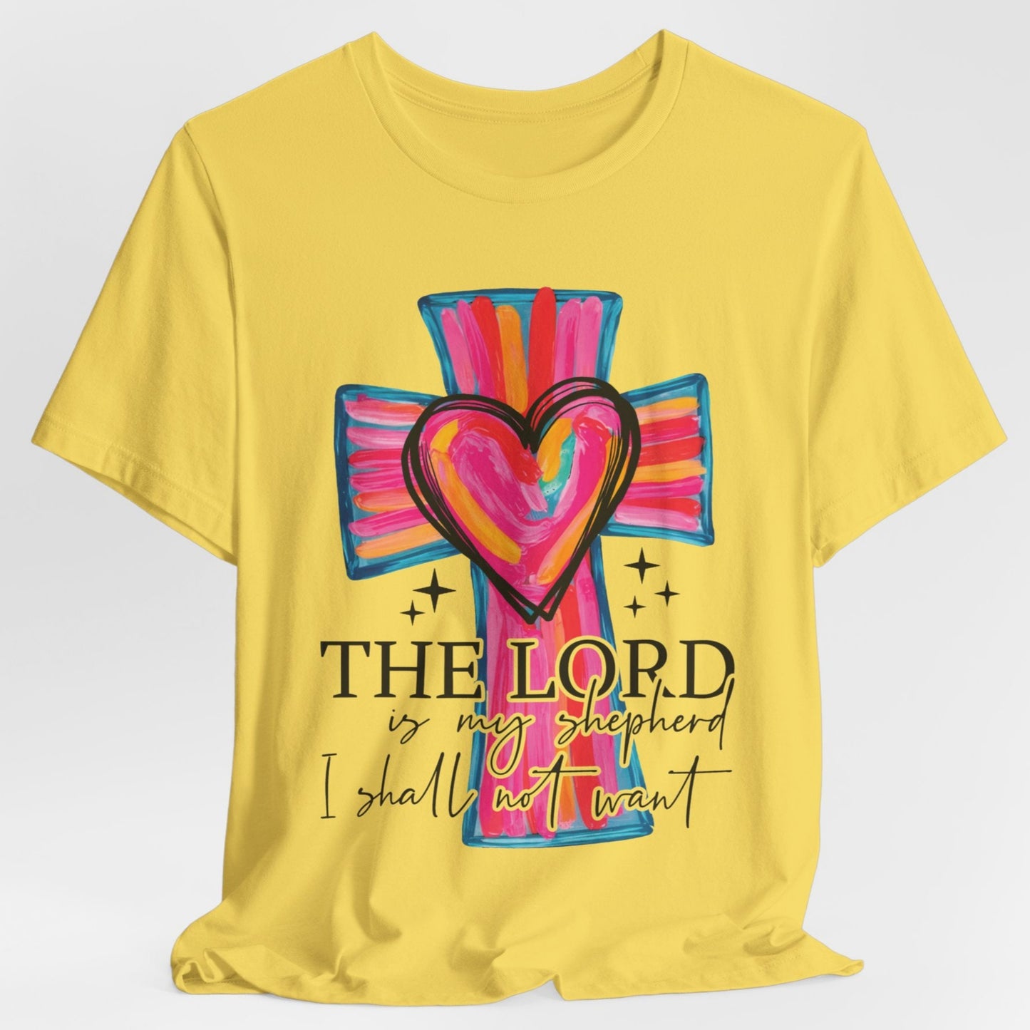 The Lord is My Shepherd Unisex Short Sleeve Tee T-Shirt Shirts Religious Christian Free Shipping!