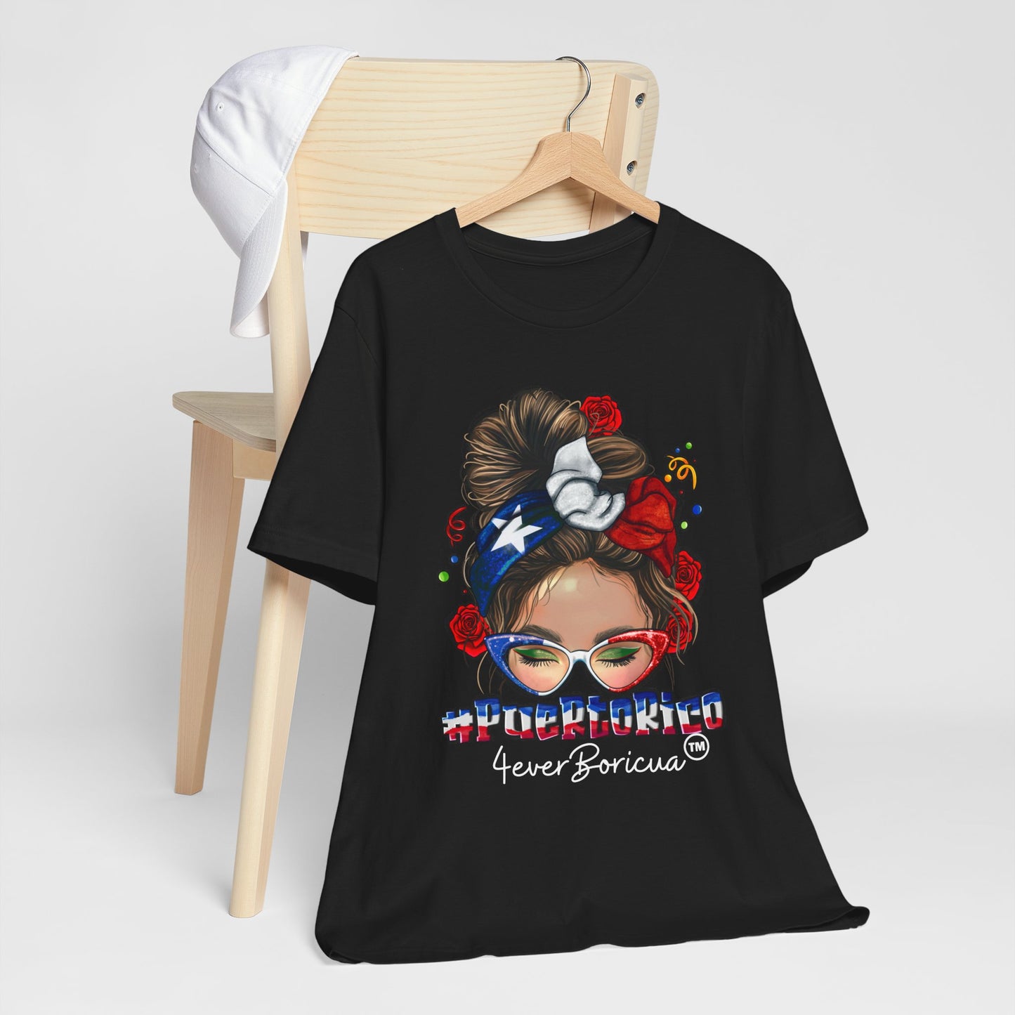 PUERTO RICO BORICUA WOMAN Shirt 4everBoricua™️ - Color: Black