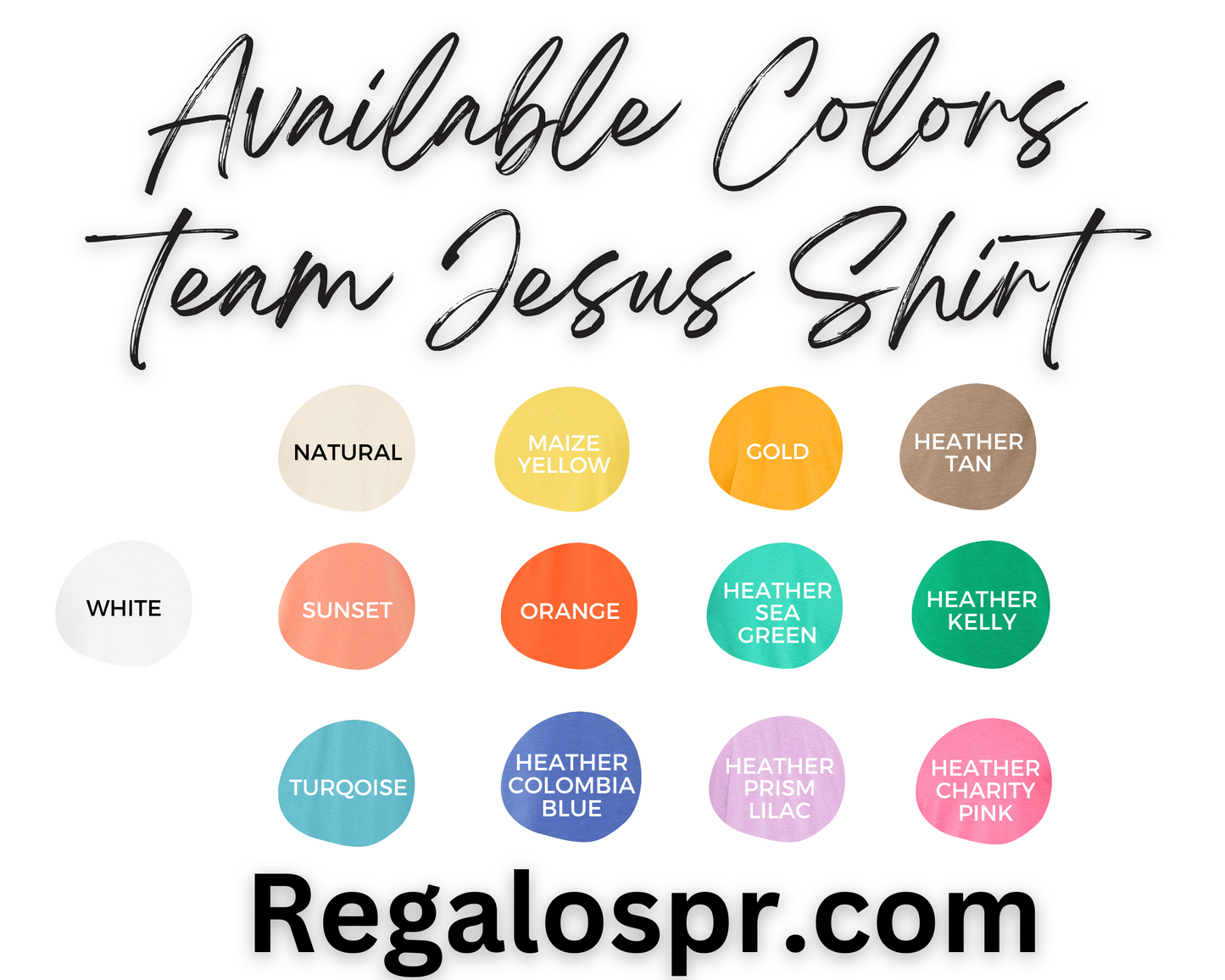 TEAM JESUS SHIRT - DIFFERENT BEAUTIFUL COLORS - FREE SHIPPING