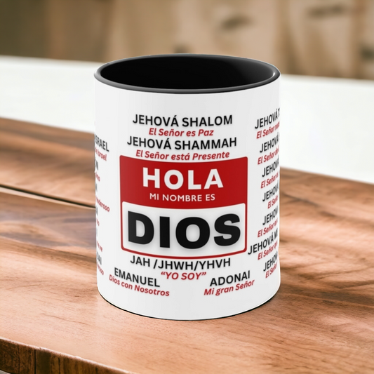 21 Nombres de Dios Significado Mug Spanish 21 Names of God Coffee Mugs Christian Religious Gifts - Black