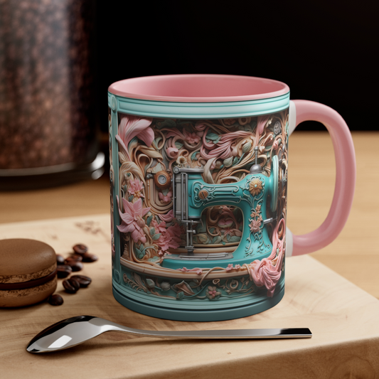 ANTIQUE SEWING MACHINE 3D MUG - MUGSCITY - Free Shipping