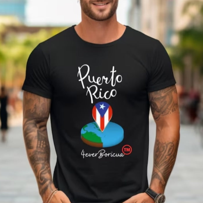 PUERTO RICO GPS Unisex Boricua Shirt 4everBoricua™️